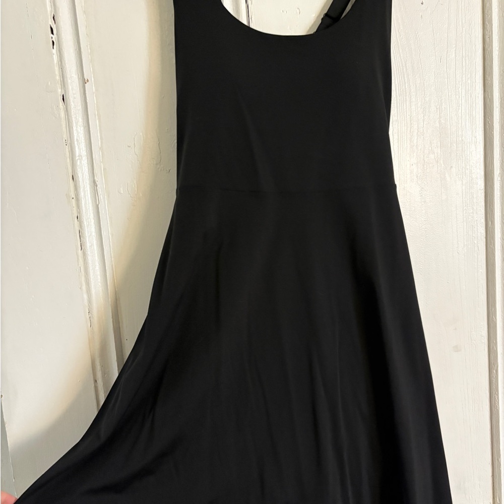 Athletic Mini Dress with Built-In Shorts - Picture 2 of 7